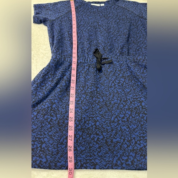 Zella Girl Navy Patterned Casual Dress - Picture 12 of 13
